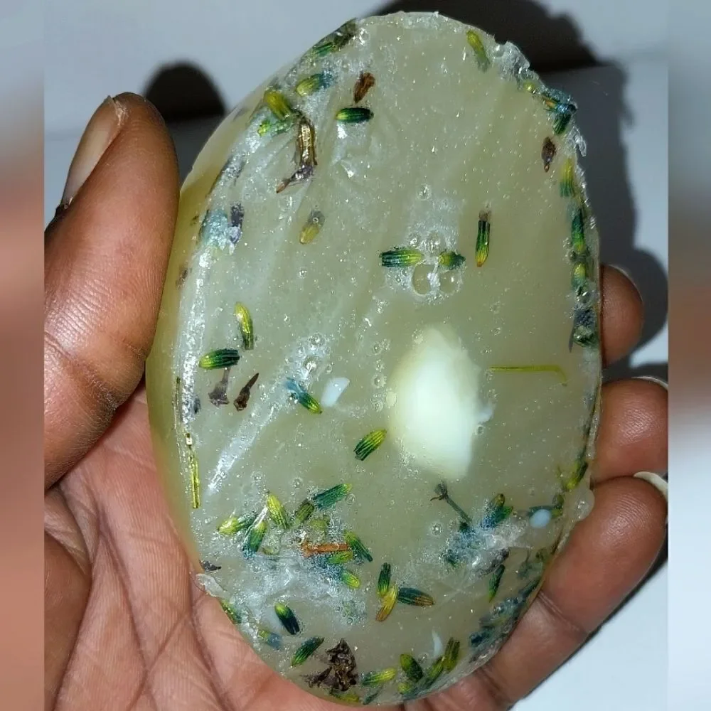 Hand crafted Lavender & Aloe massage soap bar